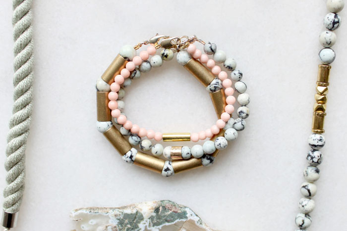 Gemstone bracelets by The Vamoose
