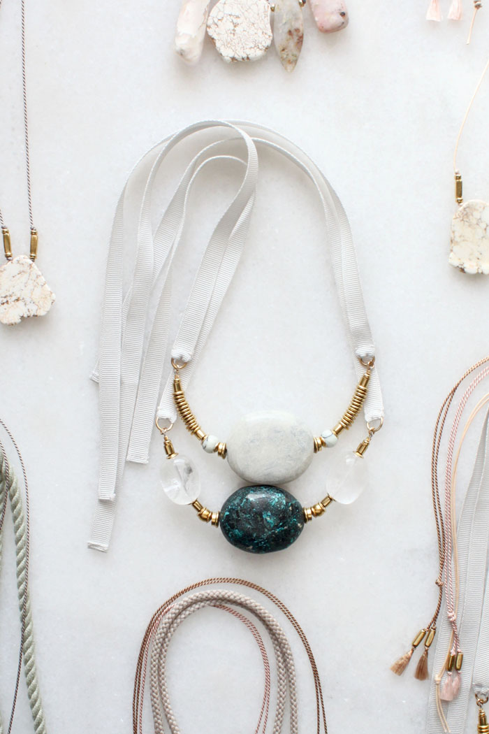 Marble and Turquoise Necklaces by The Vamoose