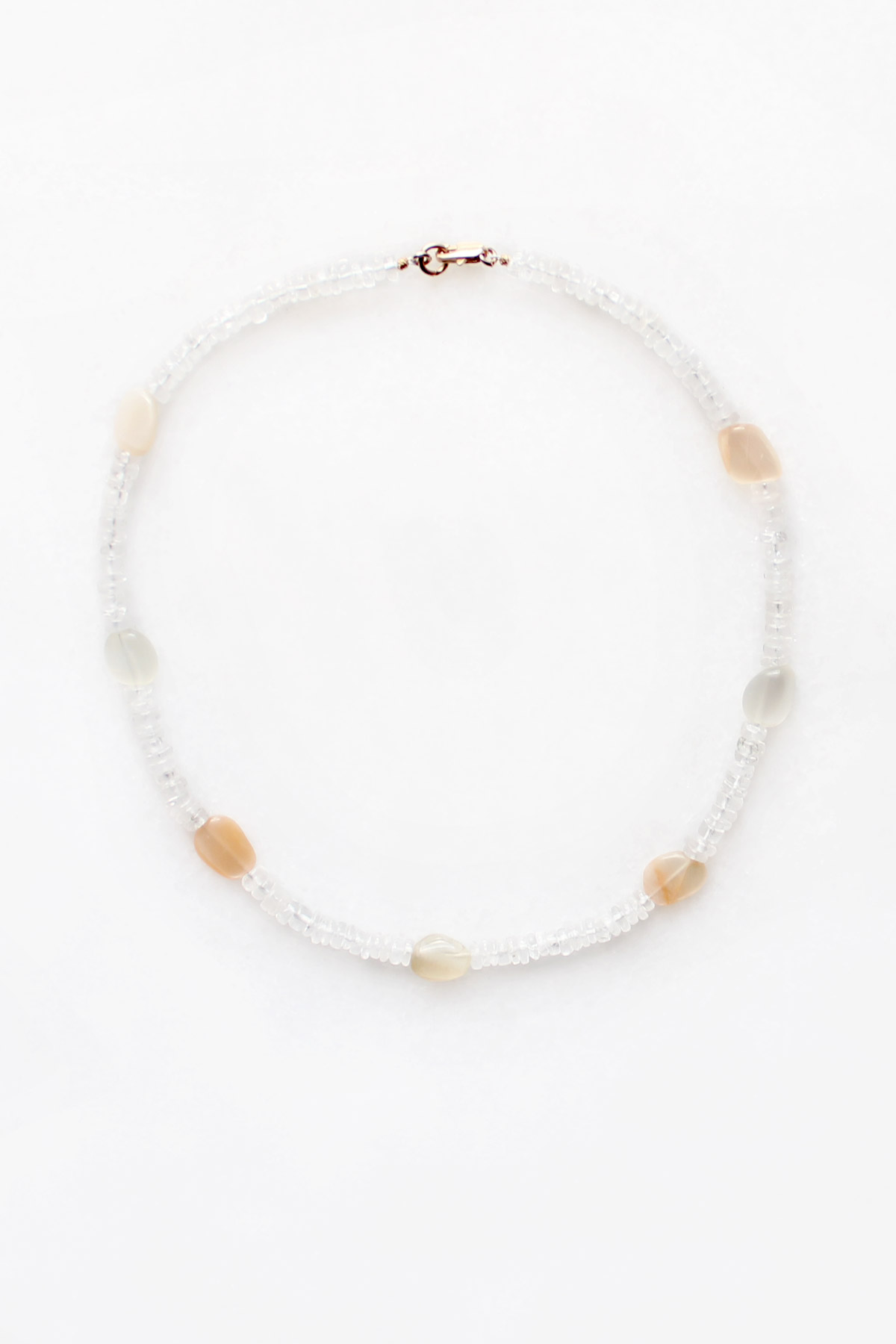 Moonstone and Quartz Necklace by The Vamoose
