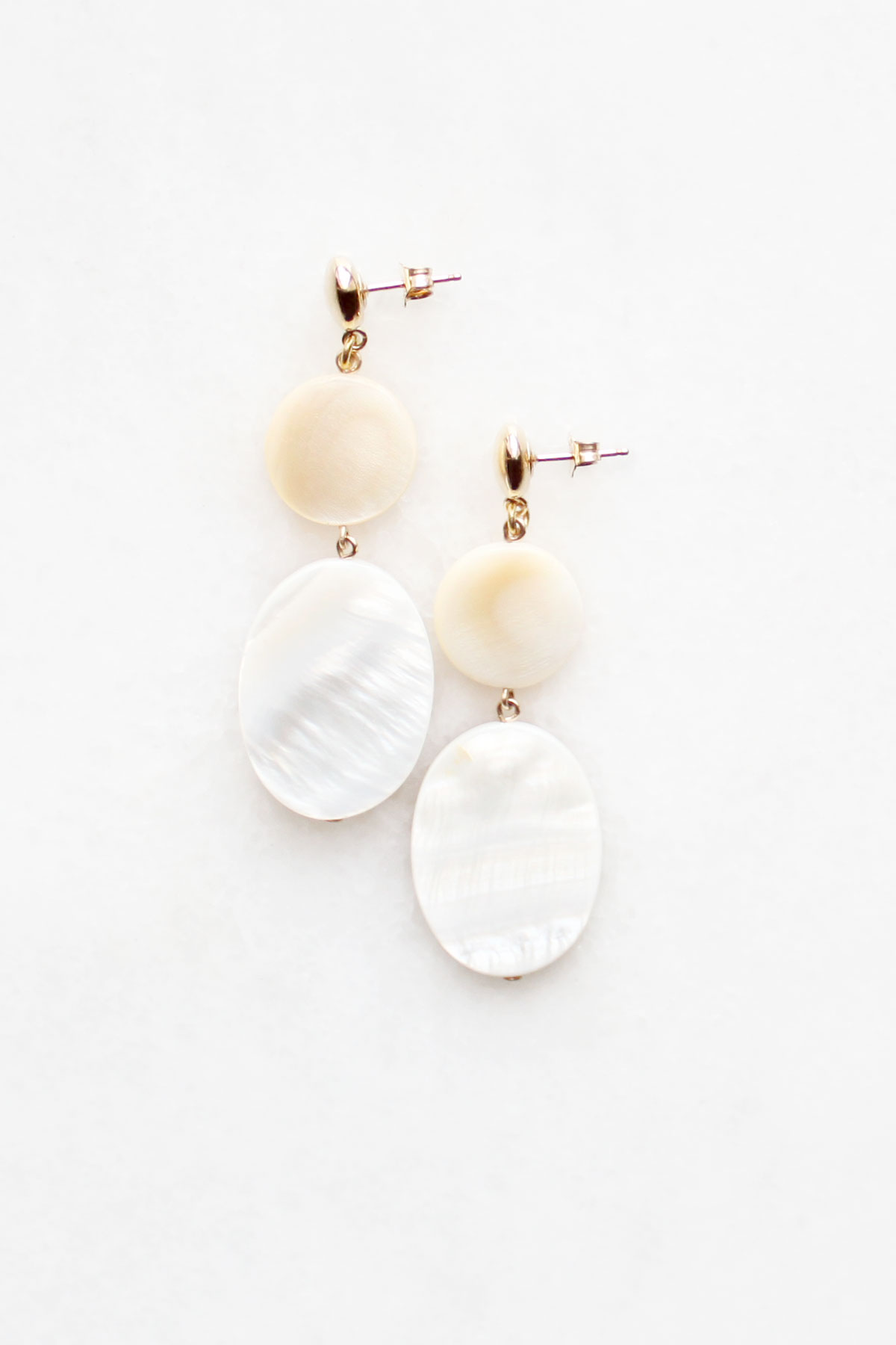 Mother of Pearl Earrings by The Vamoose