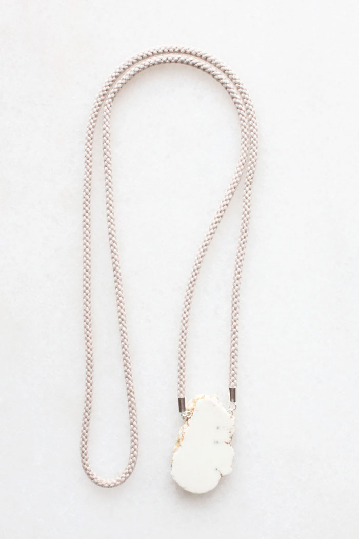 Natural Magnesite Necklace by The Vamoose