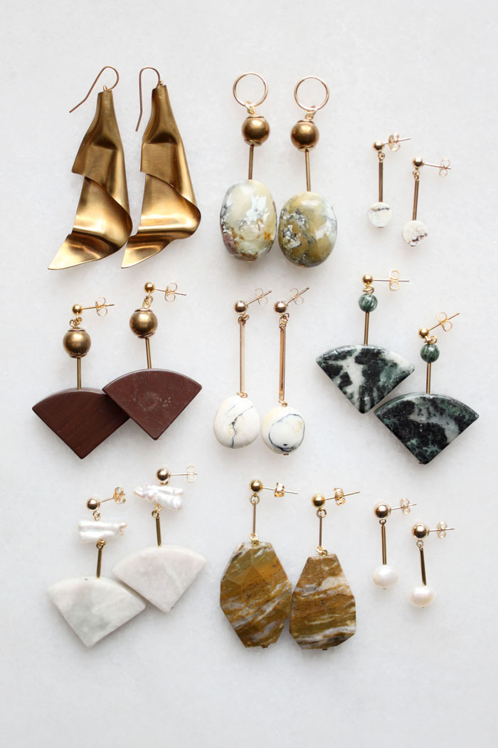 Semi precious earrings by The Vamoose