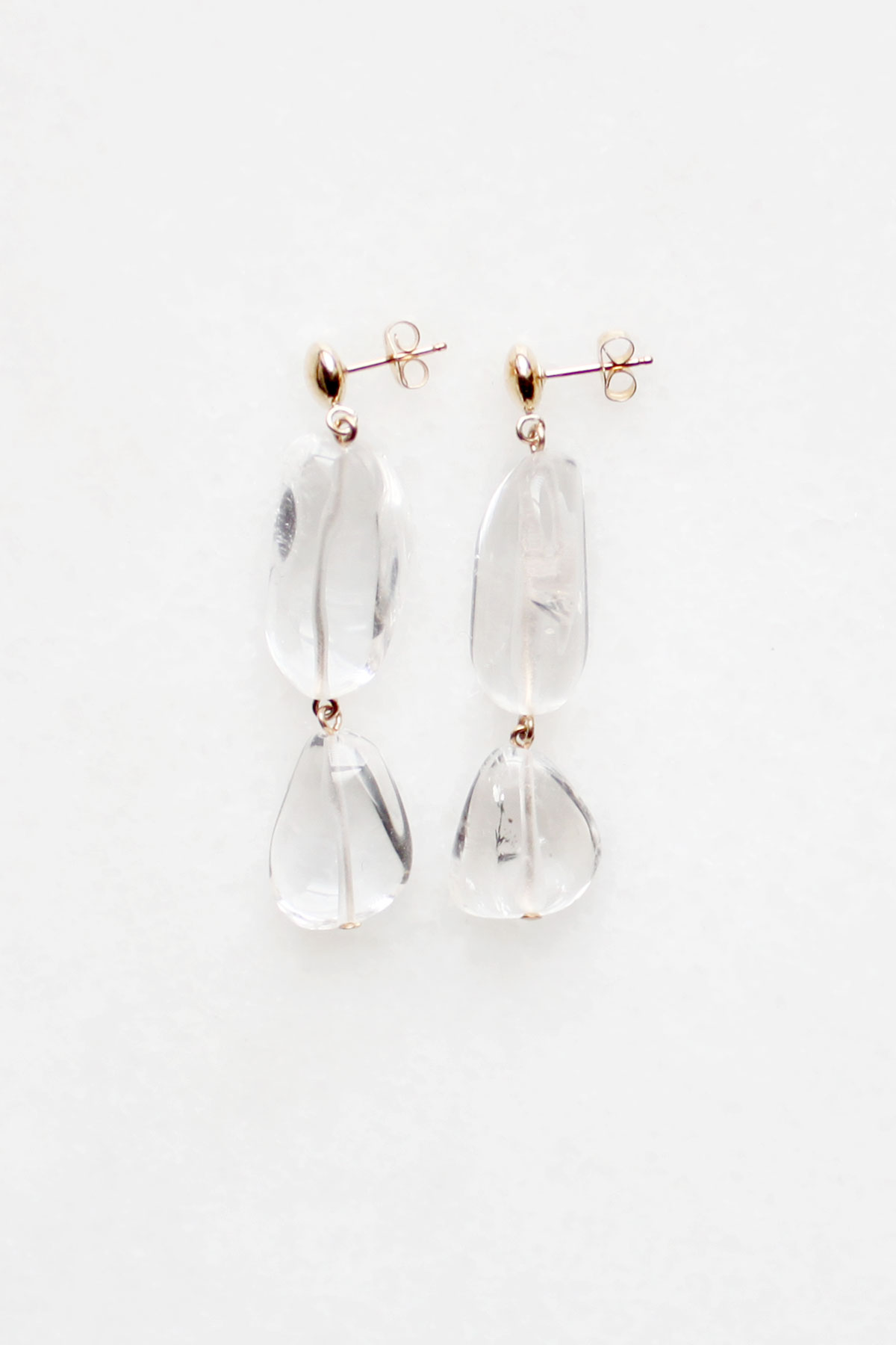 Tiered Quartz Earrings by The Vamoose